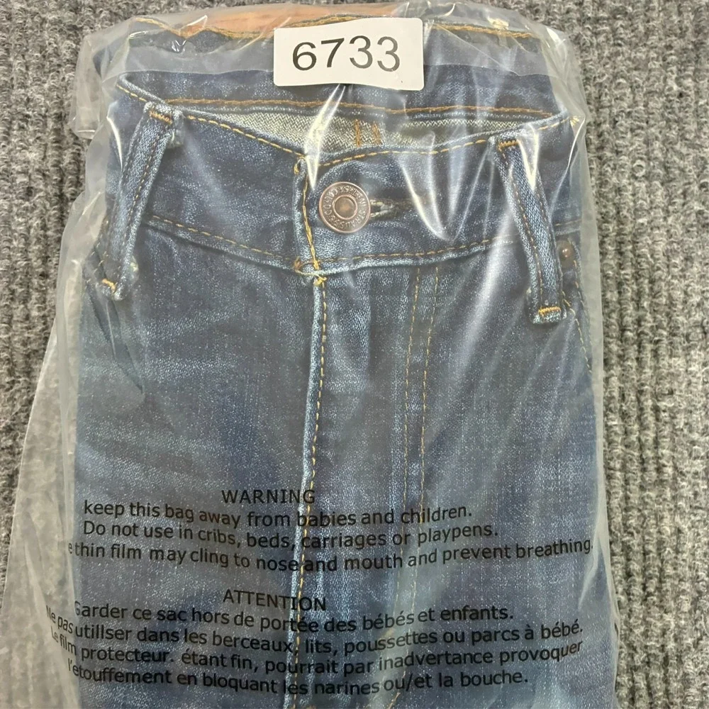 Levis 514 Mens Straight Leg Jeans Size 34x30 Blue Denim Cotton‎ Mid Rise